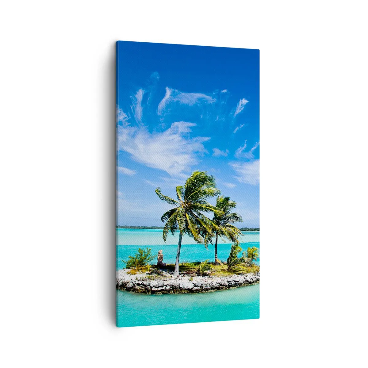 Schilderen op canvas - Een paradijs op aarde - 45x80 cm