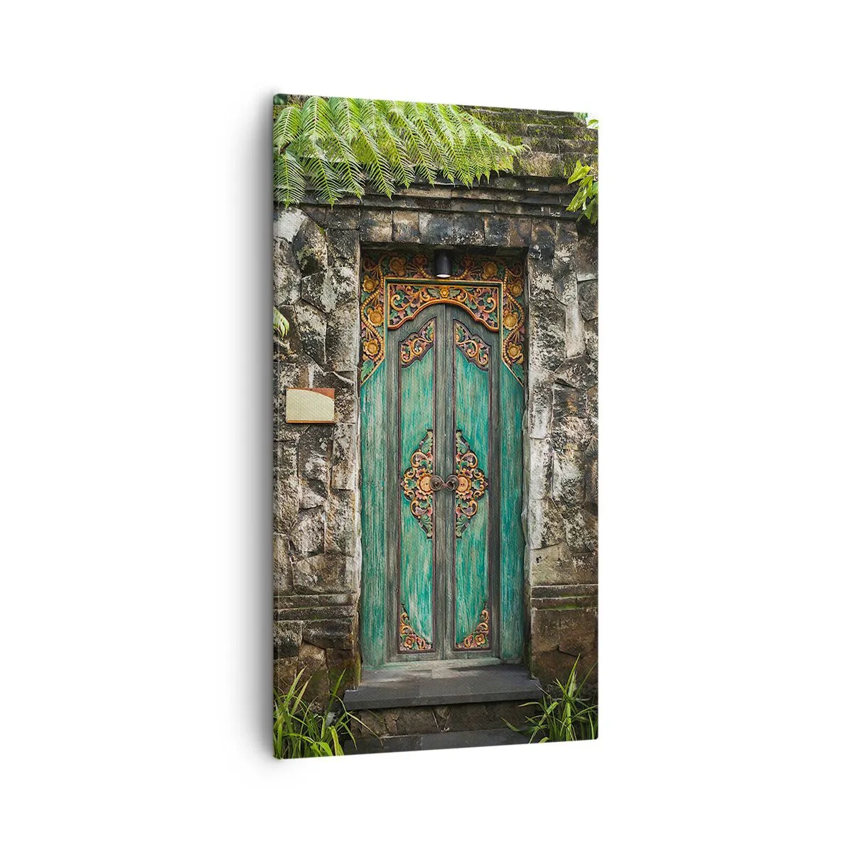 Schilderen op canvas - Een deur naar een exotische wereld - 55x100 cm