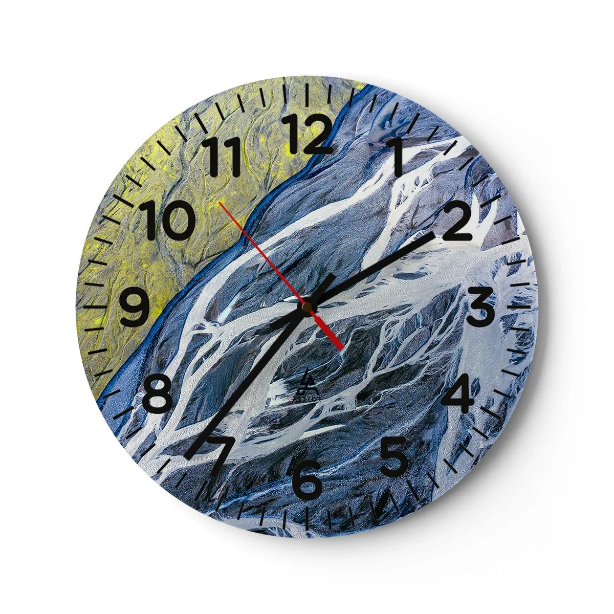 Wandklok - Klok - Rotstekeningen van de natuur - 30x30 cm
