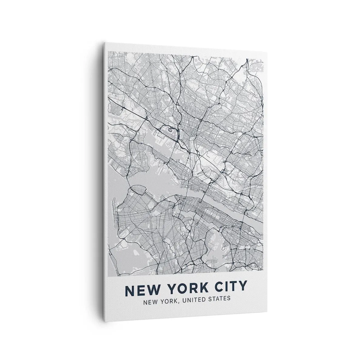 Schilderen op canvas - De anatomie van een metropool - 80x120 cm