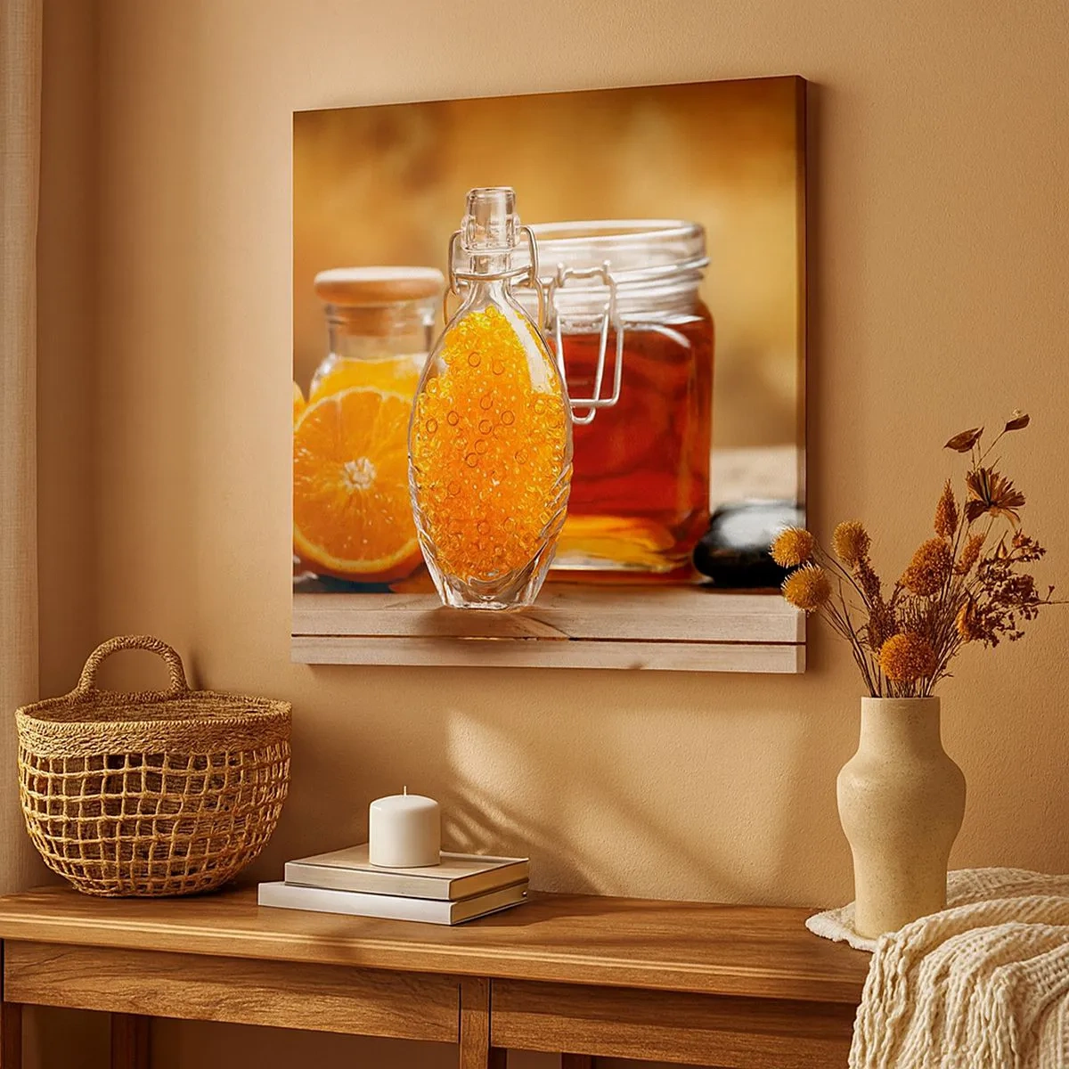 Schilderen op canvas - Zonnige smaken en aroma's - 30x30 cm