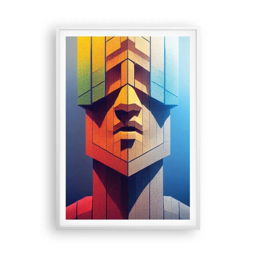 Poster in een witte lijst - Een man van principes - 70x100 cm
