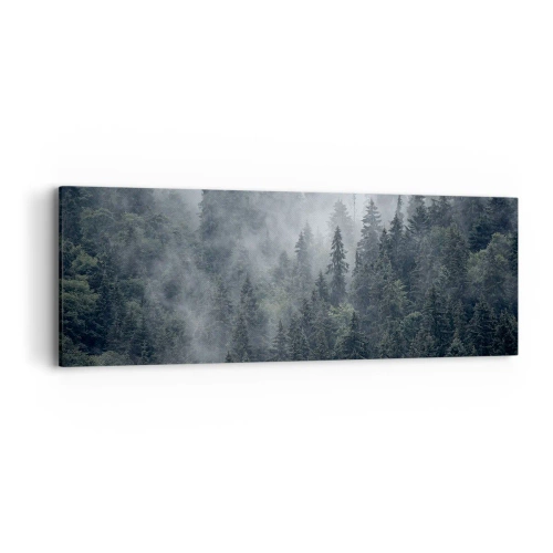 Schilderen op canvas - Bos dageraad - 90x30 cm