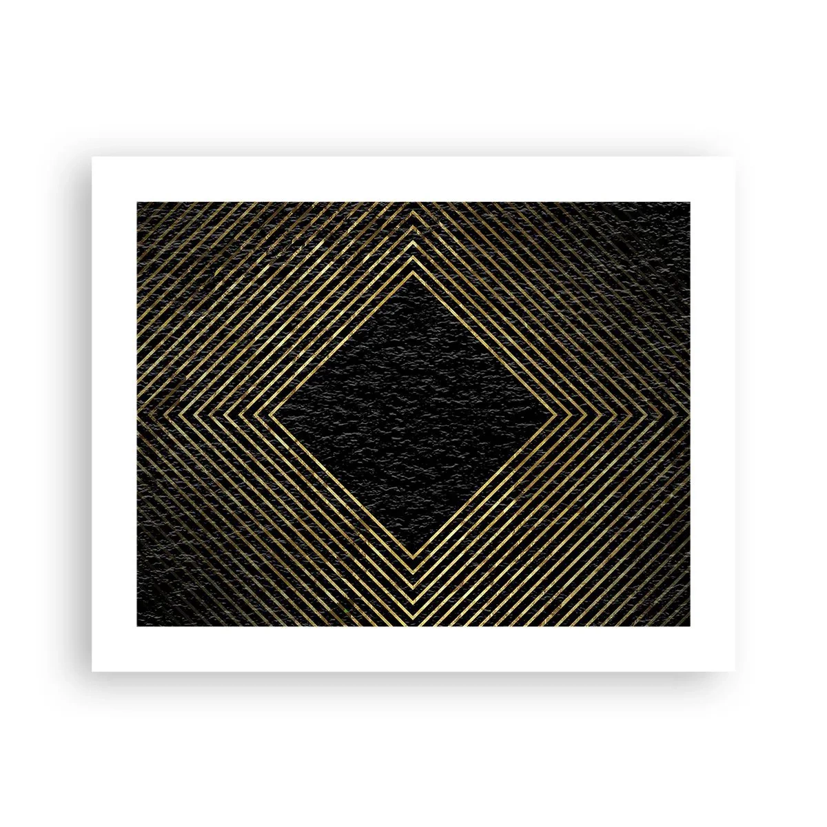 Poster - Geometrie in glamoureuze stijl - 50x40 cm
