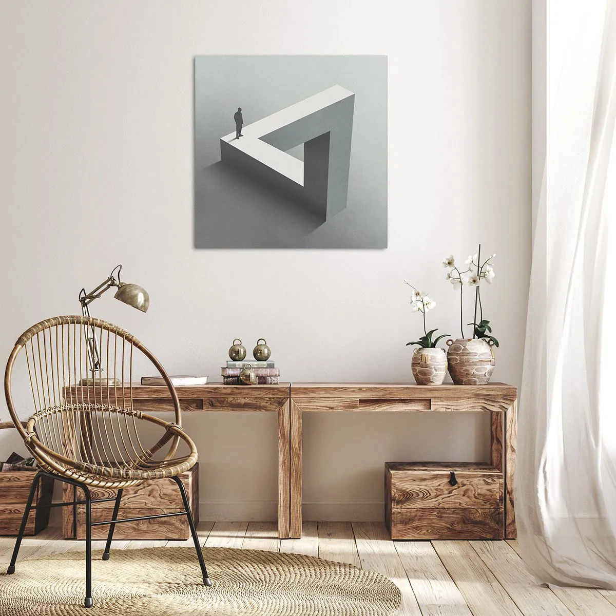 Schilderen op canvas - Maar het is toch mogelijk - 40x40 cm