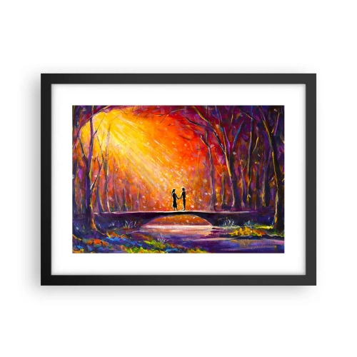 Poster in een zwarte lijst - De hemel houdt ook van hen - 40x30 cm
