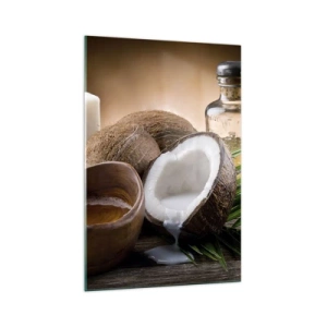 Schilderen op glas - Gezondheid van tropische eilanden - 70x100 cm