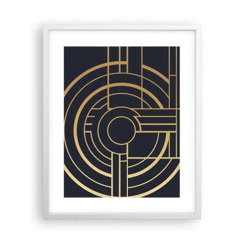 Poster in een witte lijst - Draaien van dingen - 40x50 cm