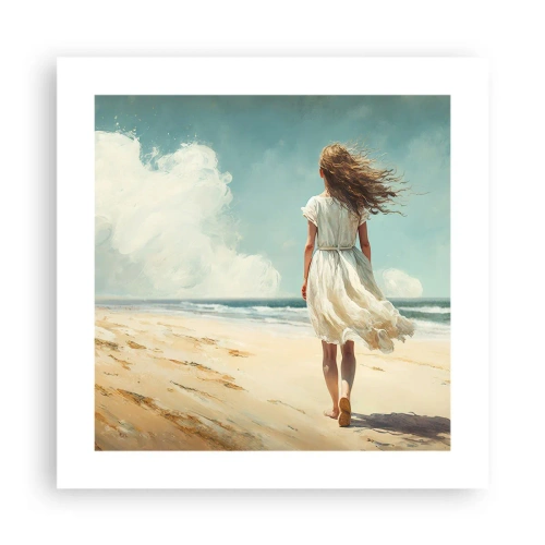 Poster - Om de zon en de wind te ontmoeten - 40x40 cm