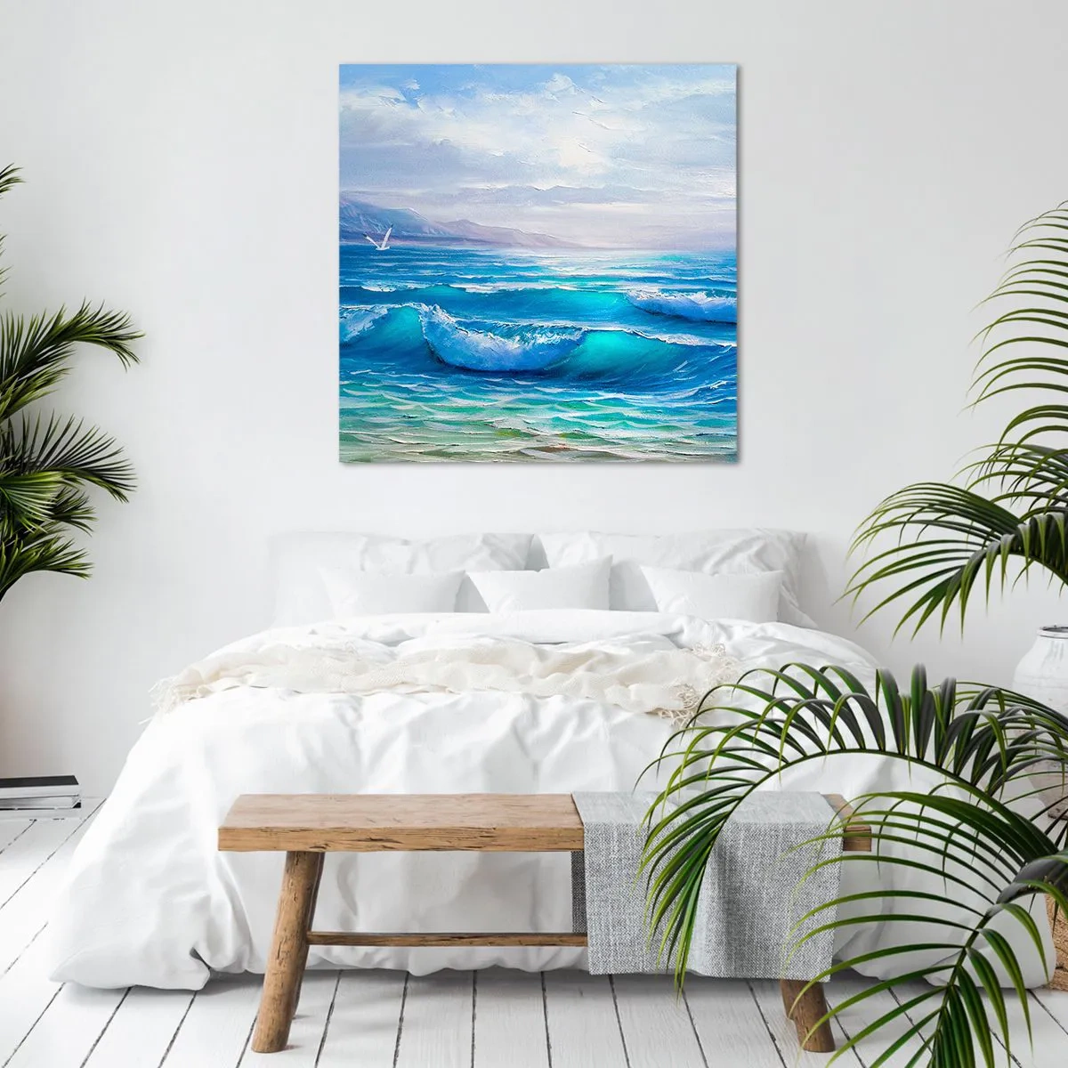 Schilderen op canvas - Het brengt verlichting - 50x50 cm