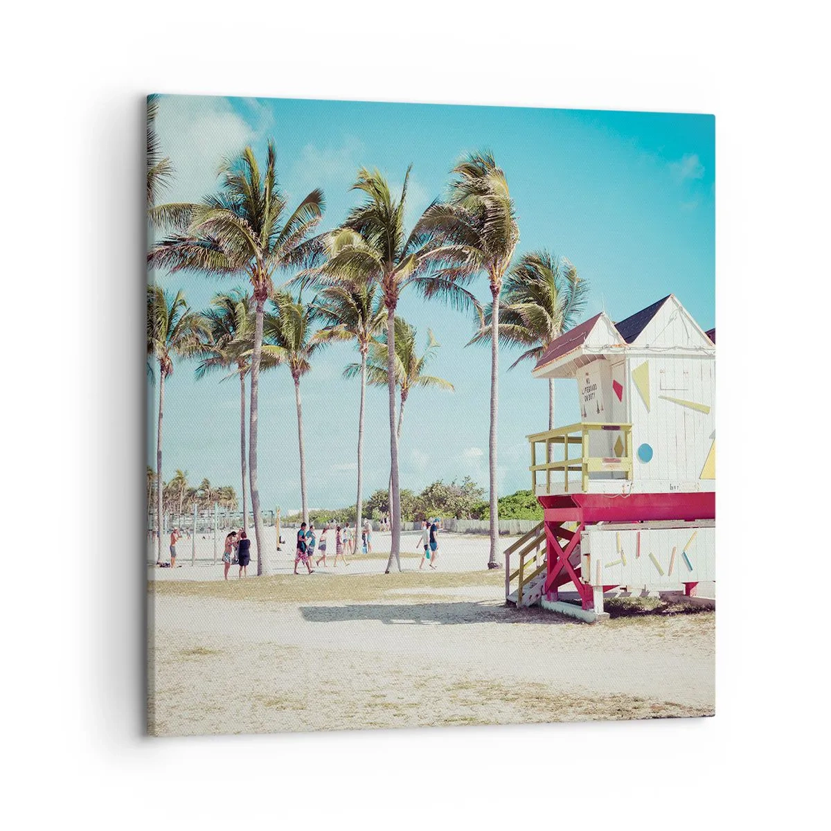 Schilderen op canvas - Je hebt een mooie dag voor de boeg - 50x50 cm