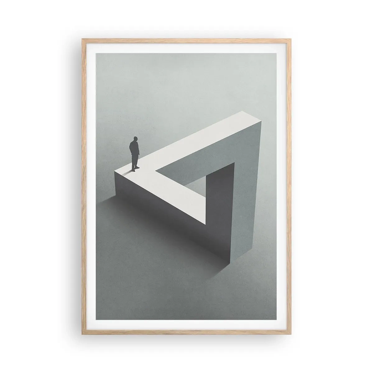 Een poster in een licht eiken lijst - Maar het is toch mogelijk - 70x100 cm