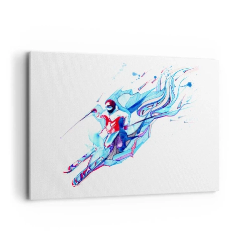 Schilderen op canvas - Gekke rush van vreugde - 120x80 cm