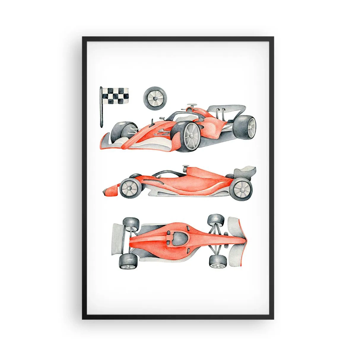 Poster in een zwarte lijst - Jaag je droom na - 61x91 cm