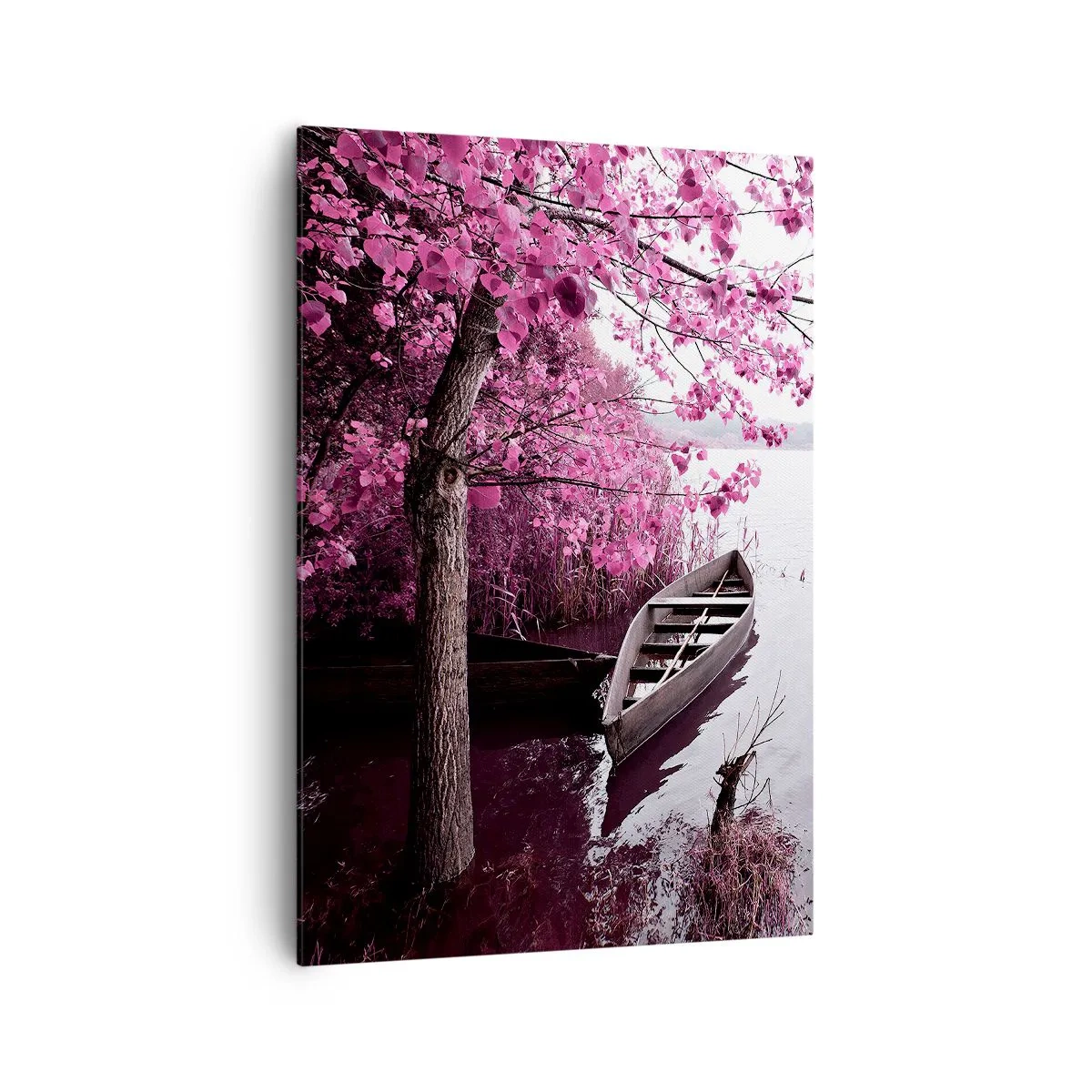 Schilderen op canvas - In roze stilte - 70x100 cm