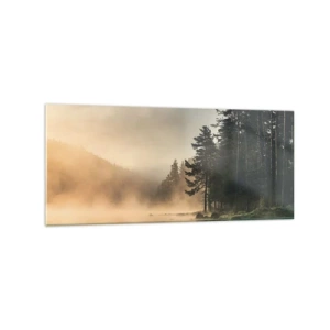 Schilderen op glas - De geboorte van de dag - 120x50 cm