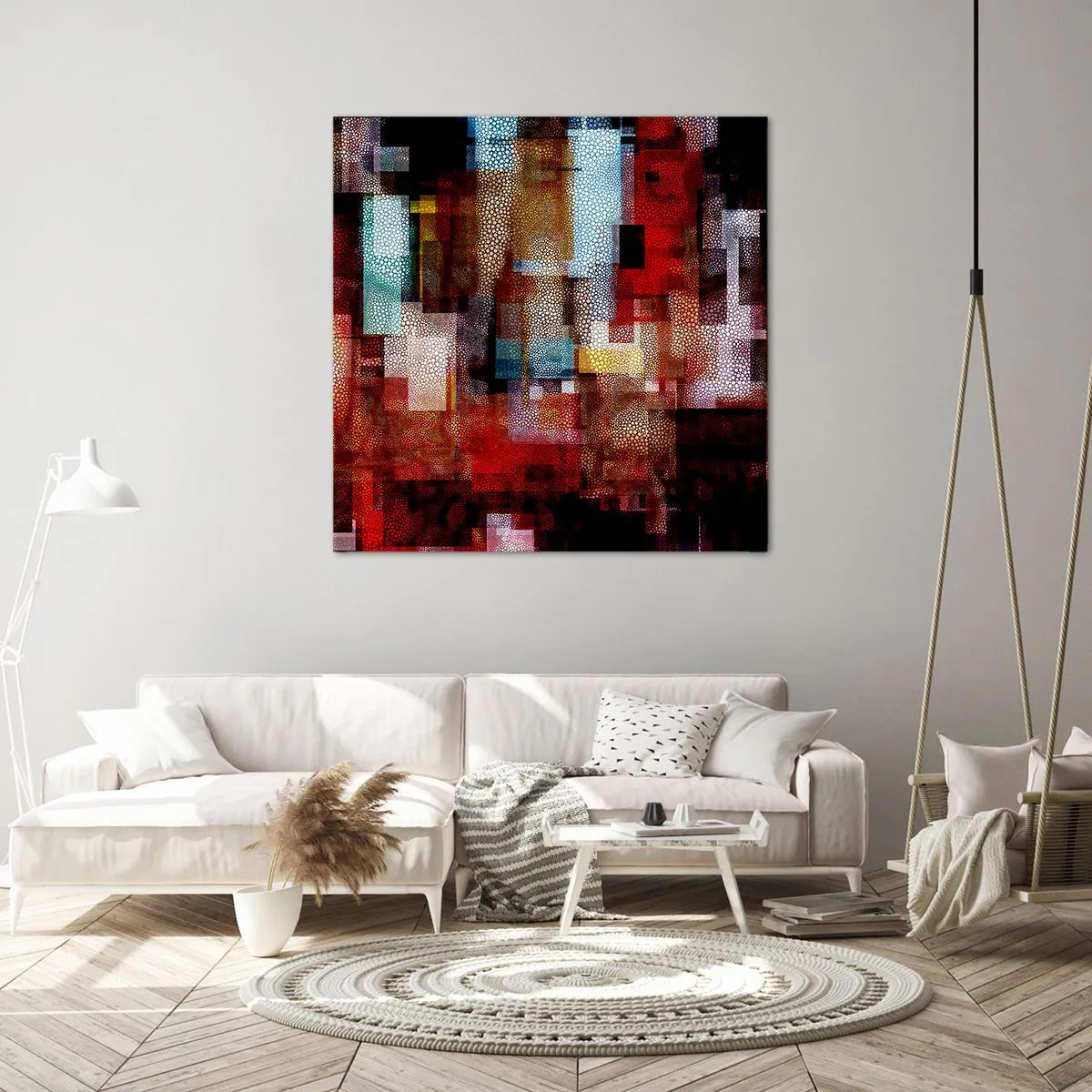 Schilderen op canvas - Het is een allegaartje - 50x50 cm