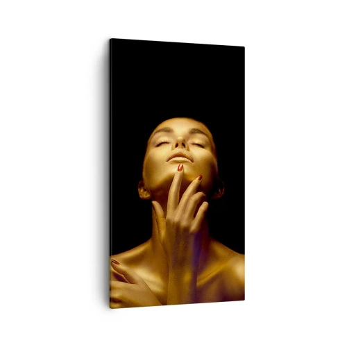 Schilderen op canvas - Als gouden zijde - 45x80 cm