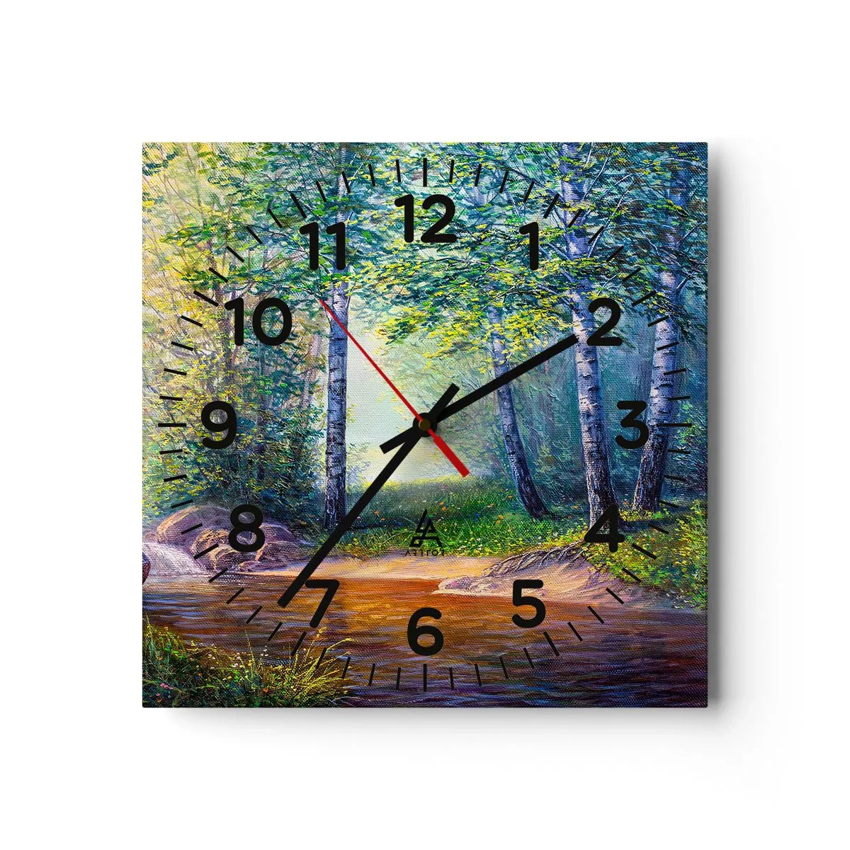 Wandklok - Klok - Idyllisch landschap - 30x30 cm