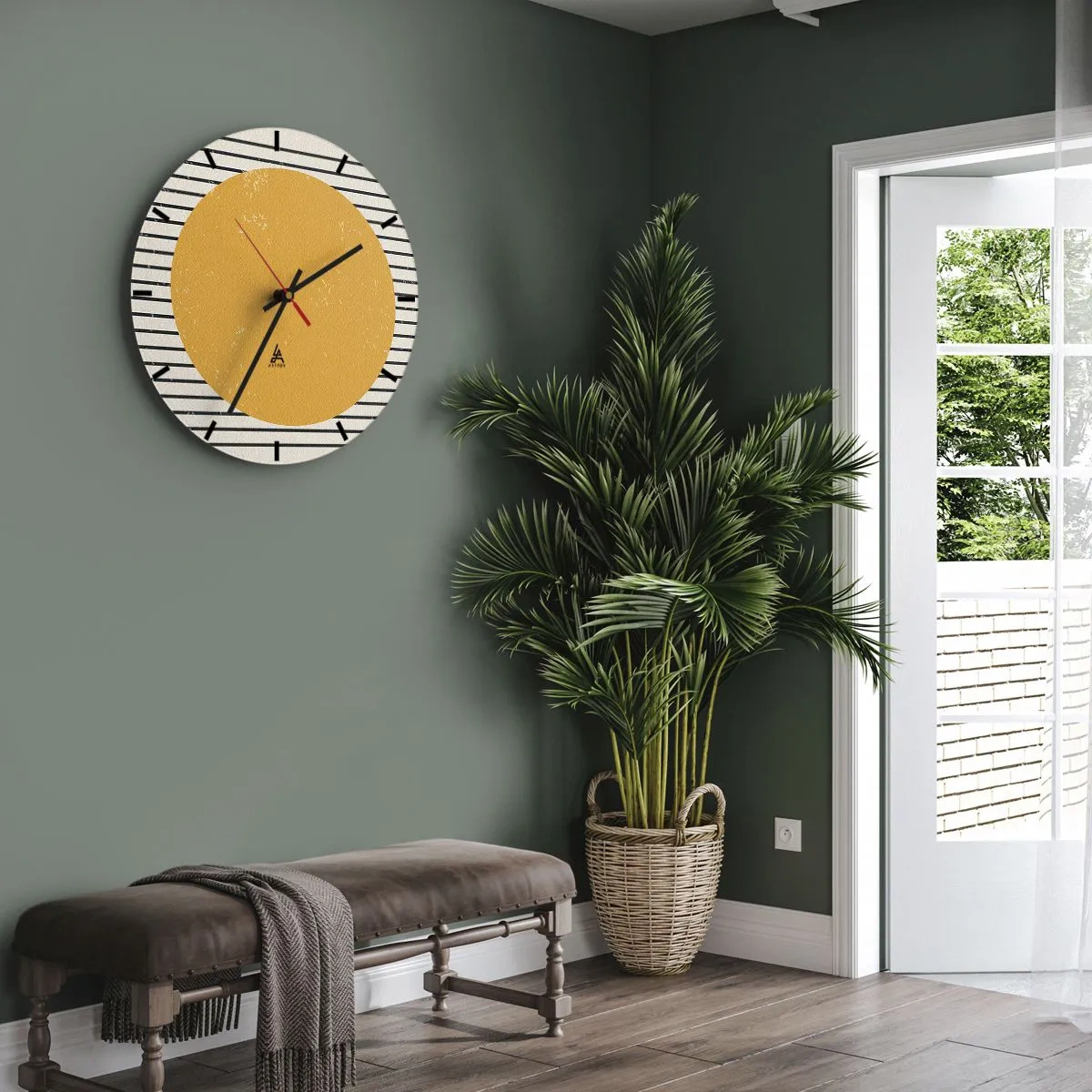Wandklok - Klok - De kracht van eenvoud - 40x40 cm