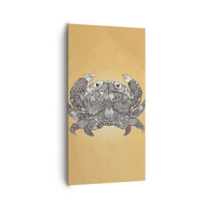 Schilderen op canvas - Verhalen van meneer Krabs - 65x120 cm