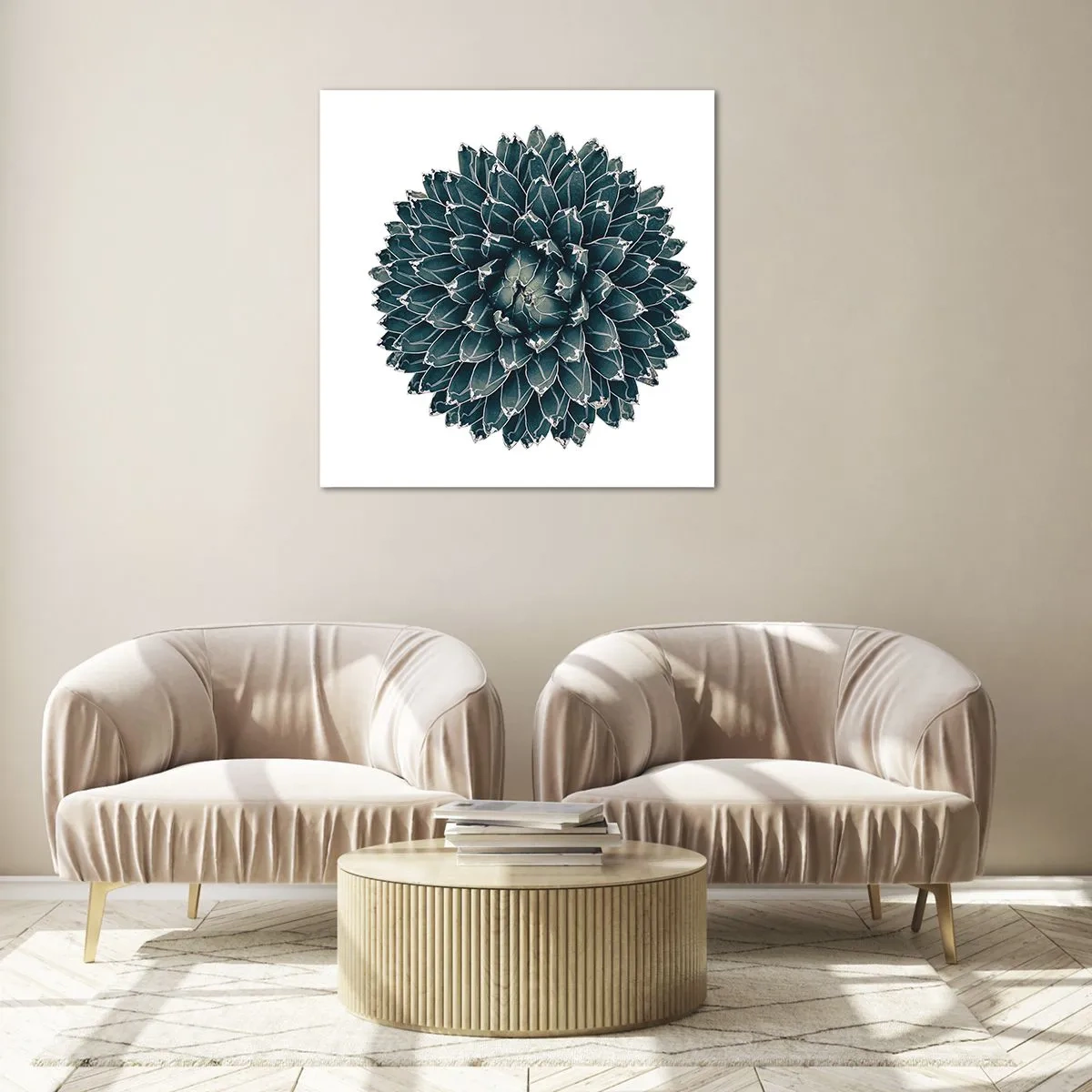 Schilderen op glas - De ster van de woestijn - 70x70 cm