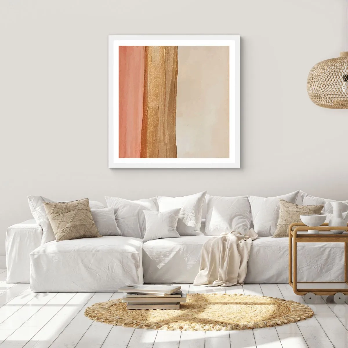 Poster in een witte lijst - Verticale compositie - 30x30 cm