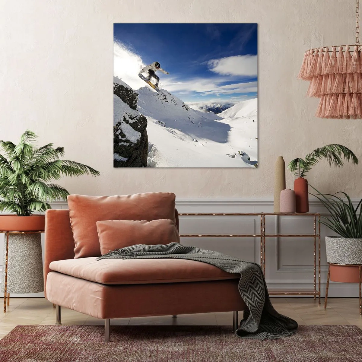 Schilderen op canvas - Vrijheid zonder grenzen - 60x60 cm