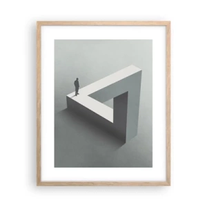 Een poster in een licht eiken lijst - Maar het is toch mogelijk - 40x50 cm