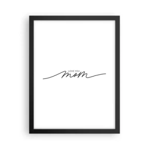 Poster in een zwarte lijst - Grote emotie - 30x40 cm