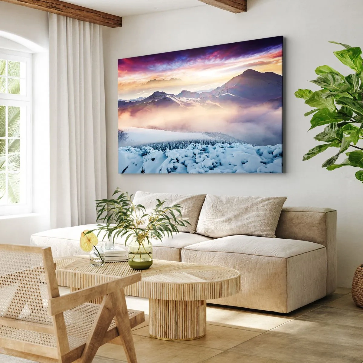 Schilderen op canvas - De kracht en puurheid van de natuur - 120x80 cm