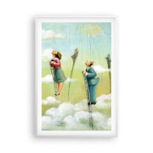 Poster in een witte lijst - Achter je droom - 61x91 cm