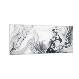 Schilderen op glas - Het binnenste van de aarde - 100x40 cm