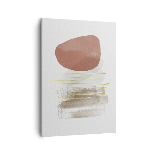 Schilderen op canvas - Abstracte zuilengalerij - 50x70 cm