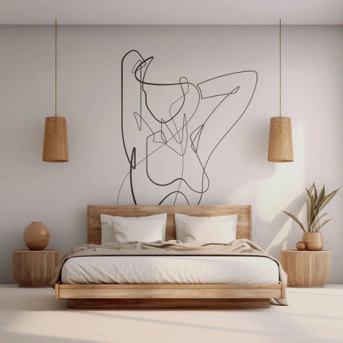 Fotobehang op maat Standard Eco - Zoals je echt bent… - Abstractie, Vrouwenlichaam, Grafisch