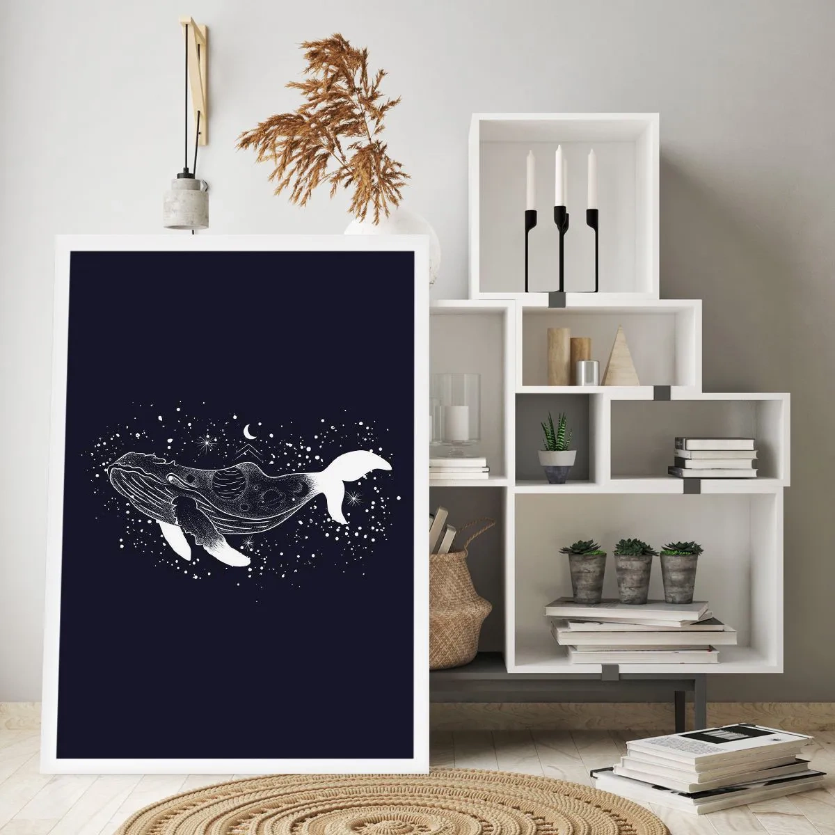 Poster - In de oceaan van het universum - 70x100 cm