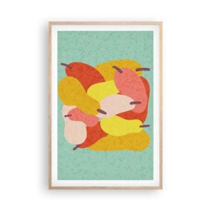 Een poster in een licht eiken lijst - Probeer de zomerzon - 61x91 cm