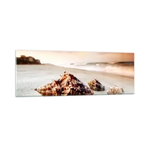 Schilderen op glas - Outcasts van golven - 90x30 cm