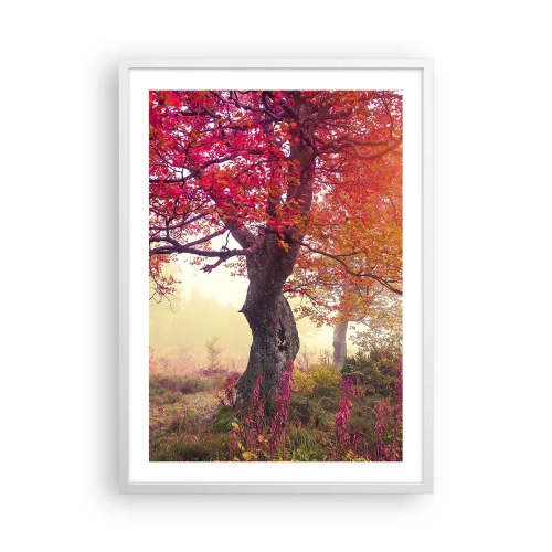 Poster in een witte lijst - Bloeiende razernij - 50x70 cm