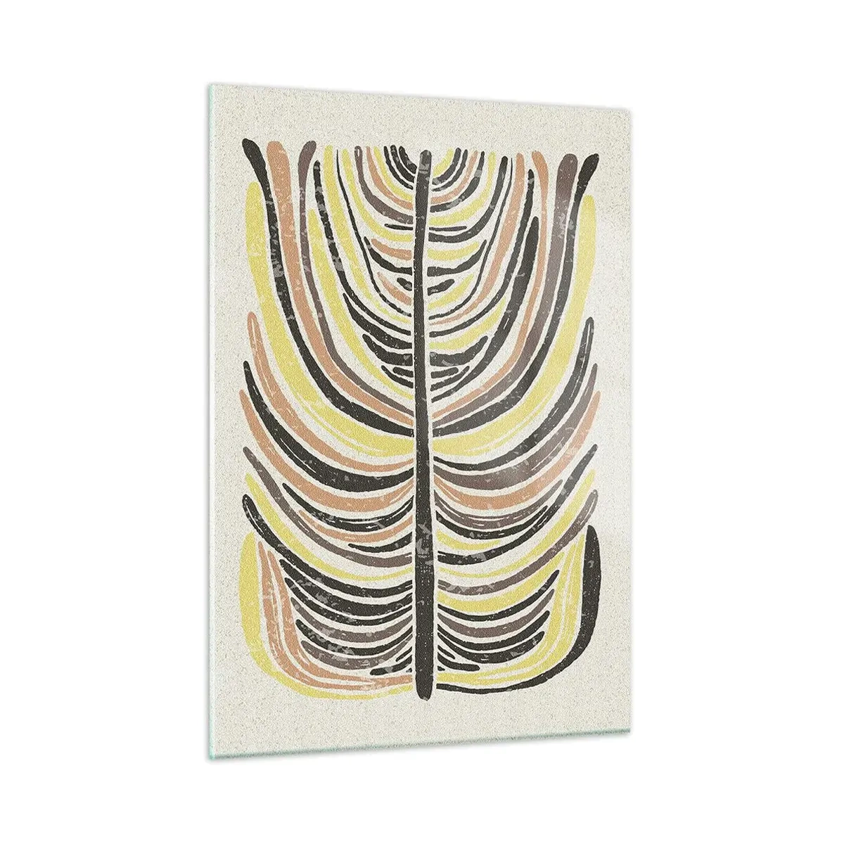 Schilderen op glas - Abstractie vol leven - 50x70 cm