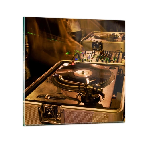 Schilderen op glas - Voel je de kracht? - 30x30 cm