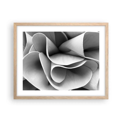 Een poster in een licht eiken lijst - Het gebeurt in de ruimte - 50x40 cm