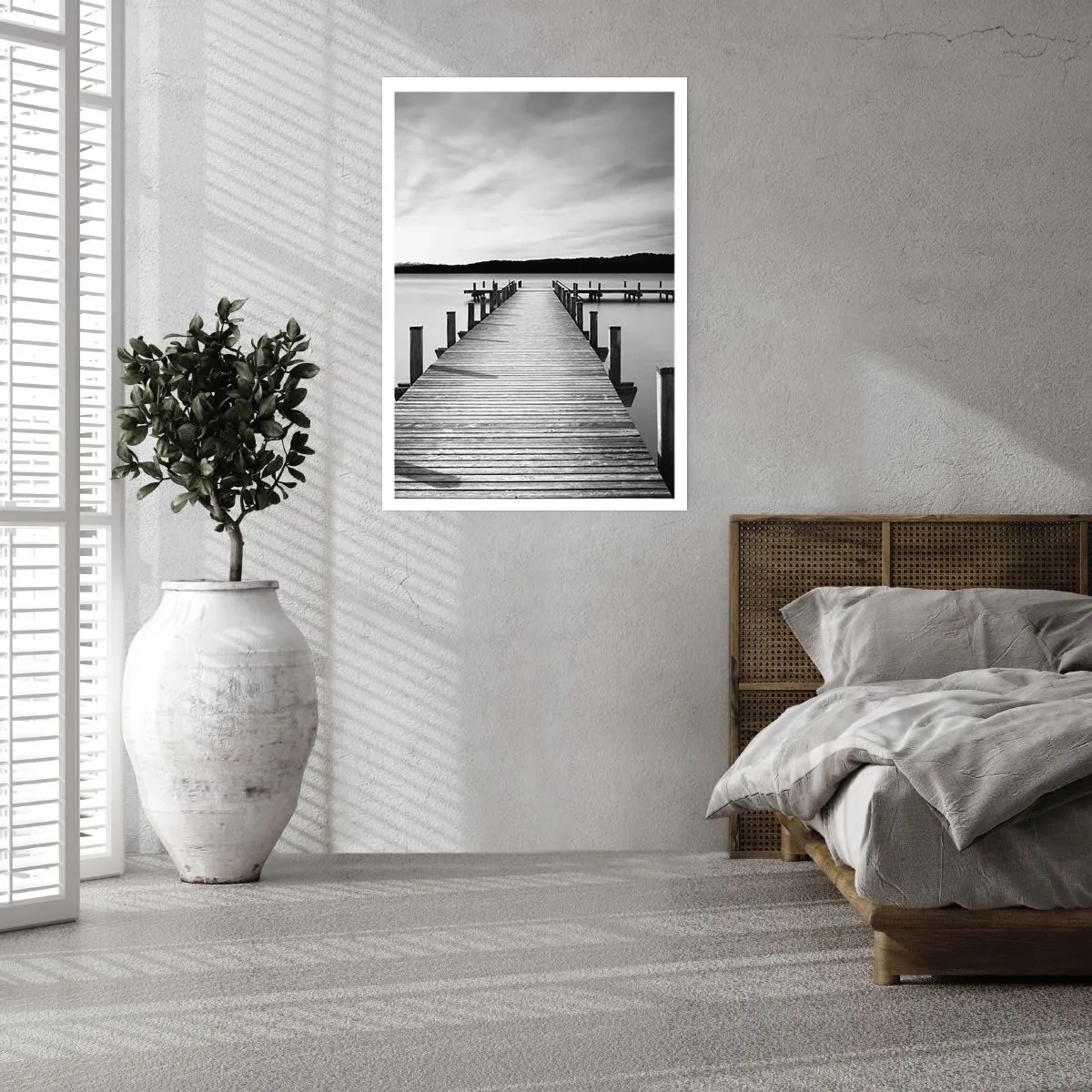 Poster - Bij de waterput - vrede - 30x40 cm