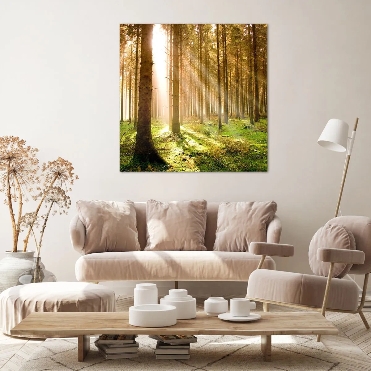 Schilderen op canvas - De elfjes zullen spoedig verschijnen - 40x40 cm