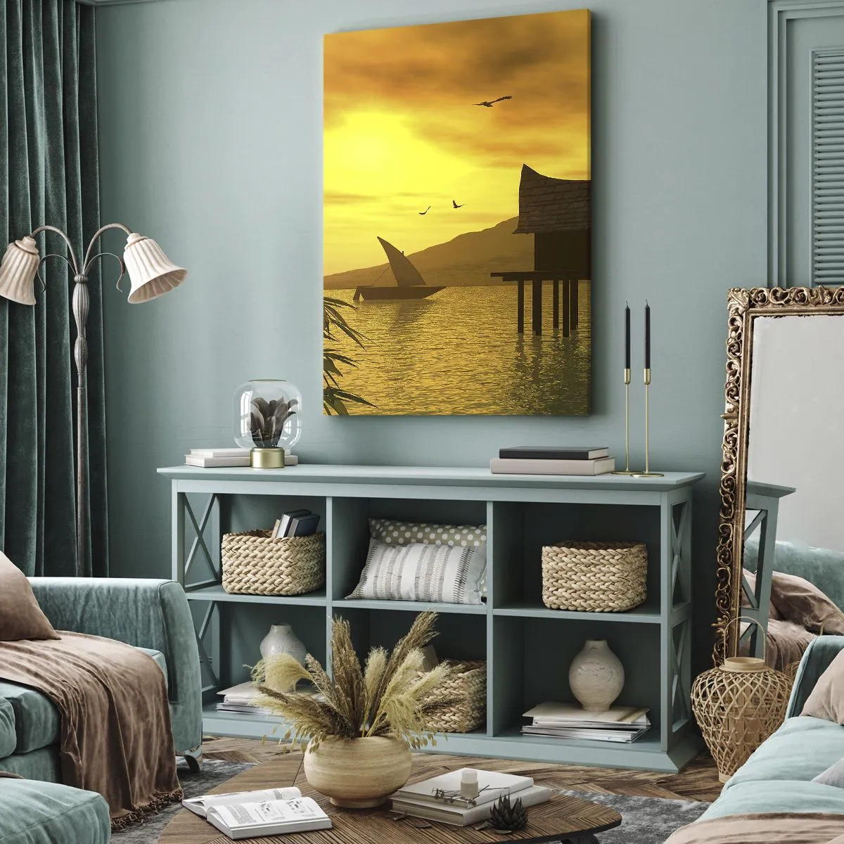Schilderen op canvas - De verlangde vrede - 50x70 cm