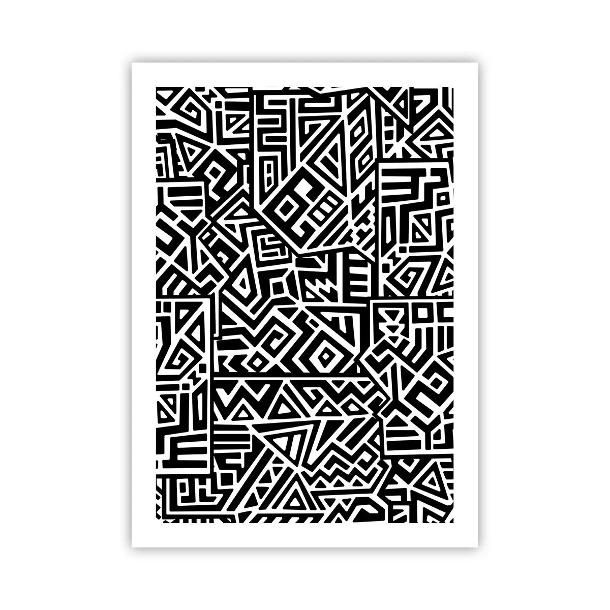 Poster - Pre-Columbiaanse compositie - 50x70 cm