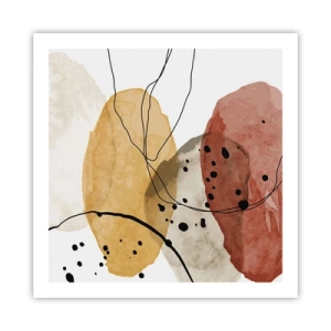 Poster - Als lichte, transparante lucht - 60x60 cm