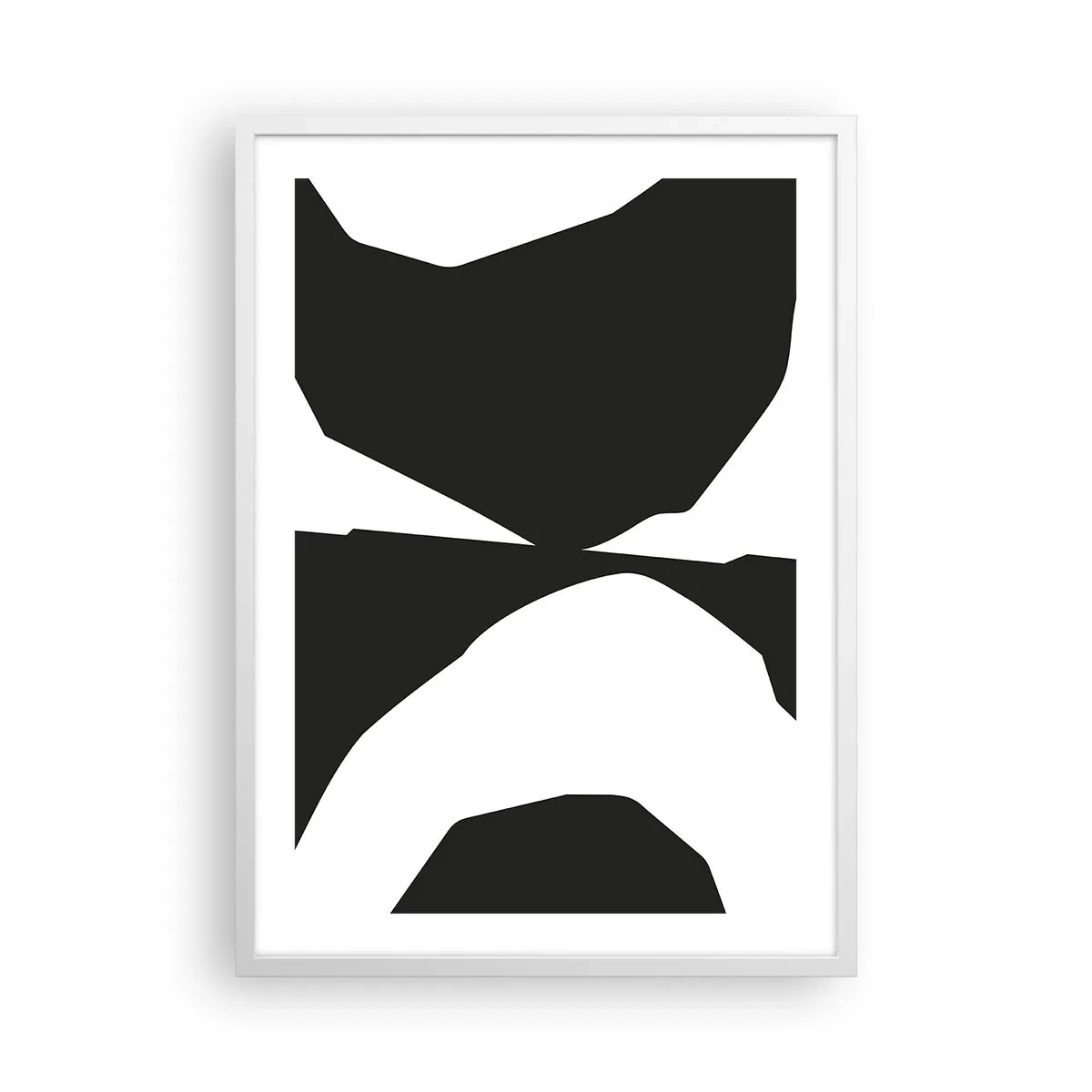 Poster in een witte lijst - Positief – negatief - 50x70 cm