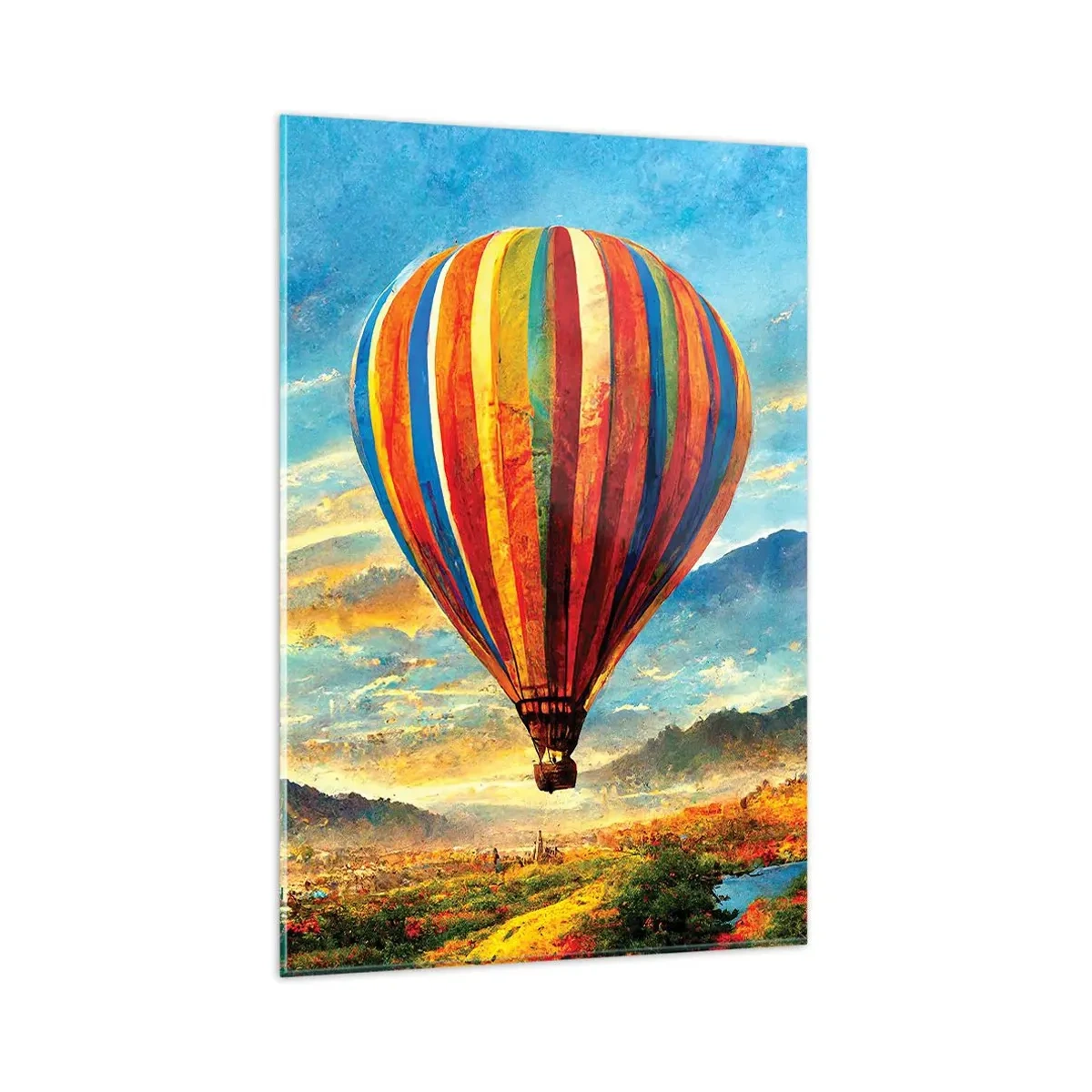 Schilderen op glas - In stilte zie je meer - 80x120 cm