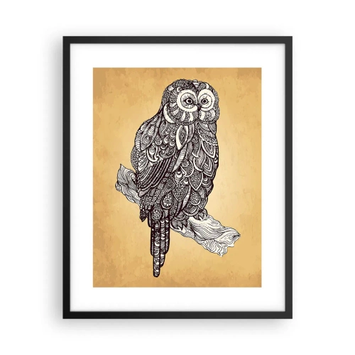 Poster in een zwarte lijst - Ingewikkelde ornamenten van wijsheid - 40x50 cm